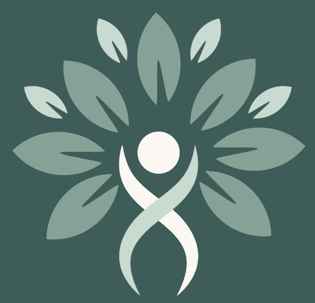 Tracey McBeath logo, a leaf tree with a person